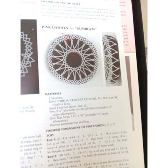 DMC Tatting for Today #15209 – VTG 1983 Instruction Booklet - Picture 7 of 10